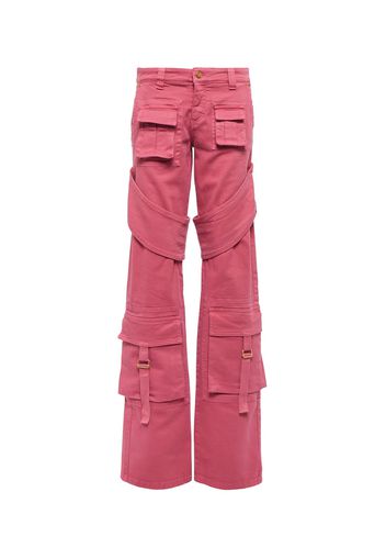 Denim cargo pants