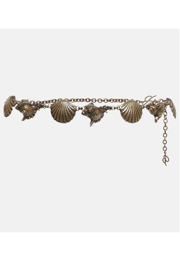 Seashell-embellished belt