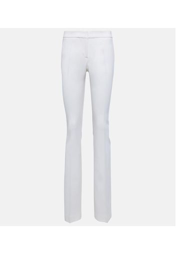 Mid-rise slim pants