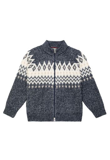 Fair Isle intarsia cardigan