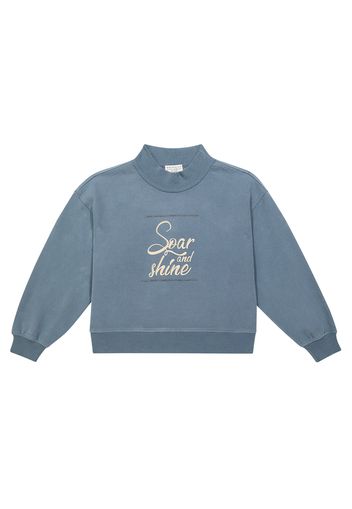 Printed cotton jersey sweatshirt