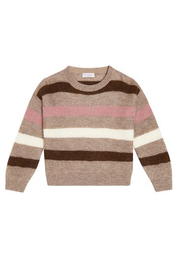 Mohair-blend striped sweater