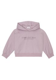 Embroidered cotton hoodie