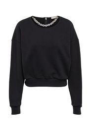 Embellished cropped sweatshirt