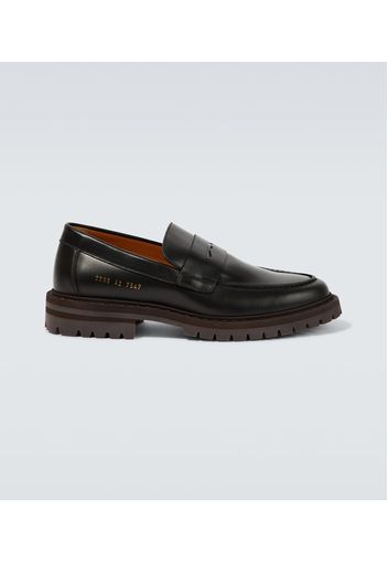 Leather penny loafers