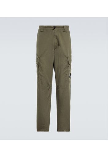 Cotton and linen cargo pants