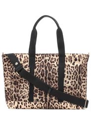 Leopard-print changing bag