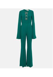 Embellished crÃªpe jumpsuit