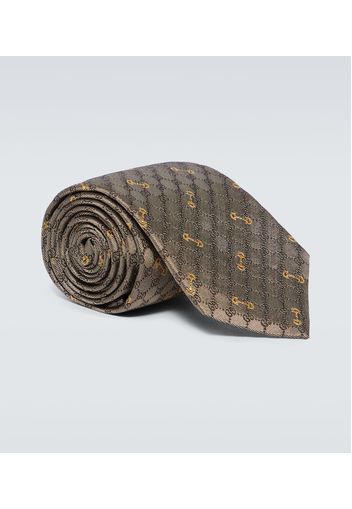 GG silk jacquard tie