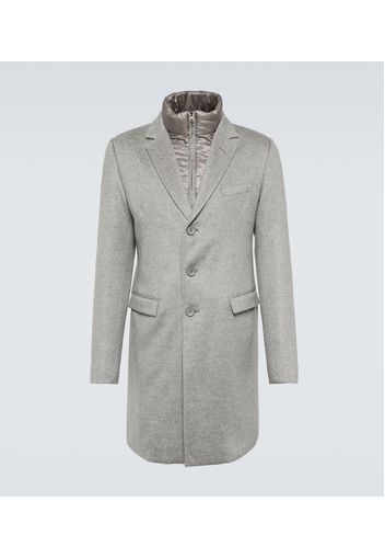 Convertible cashmere coat