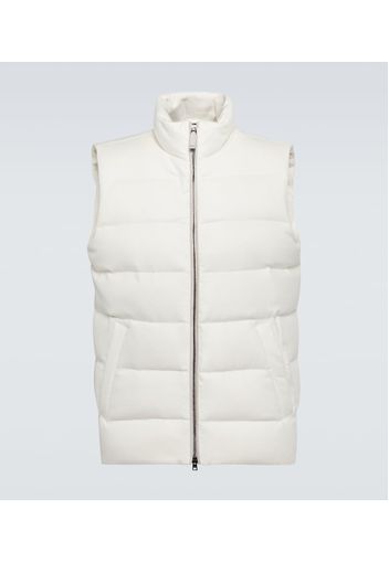 Cashmere puffer vest