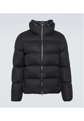 Silk and cashmere down jacket