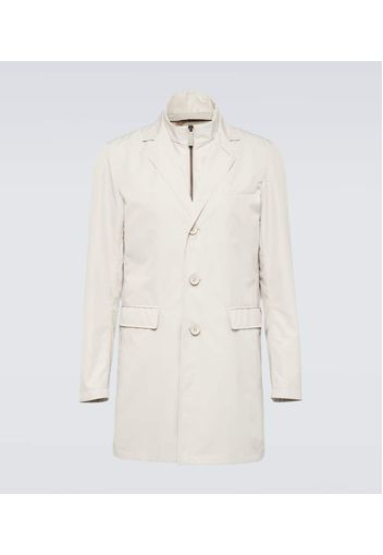 Mockneck coat