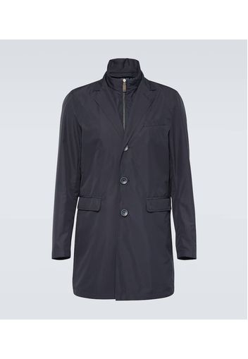 Mockneck coat