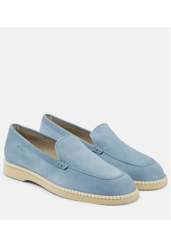 H642 suede loafers