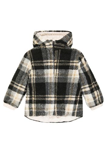 Checked fleece jacket