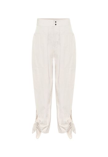 Gaviao high-rise cotton pants