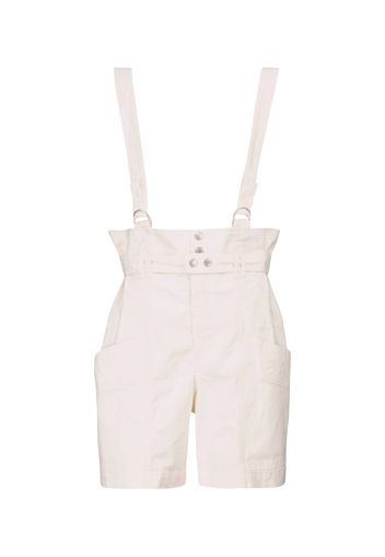 Effie linen and cotton suspender shorts