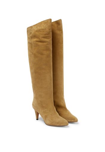 Lispa suede knee-high boots