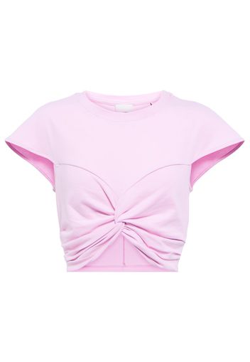 Zineaegz cotton jersey crop top