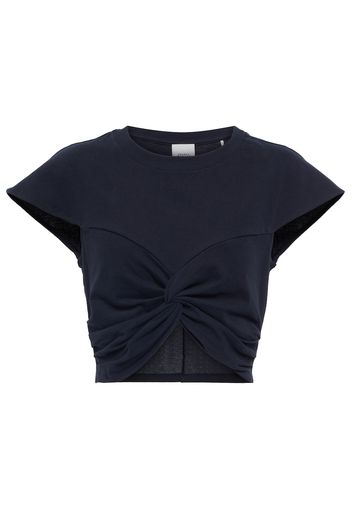 Zineaegz cotton jersey crop top