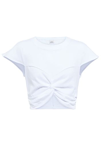 Zineaegz cotton jersey crop top