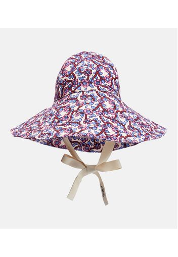 Edona printed cotton canvas sun hat