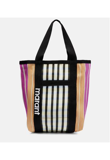 Striped tote bag