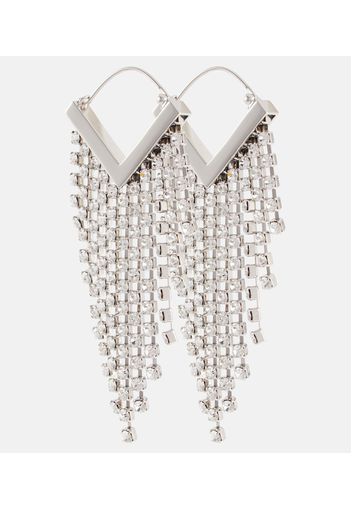 Embellished drop earrings