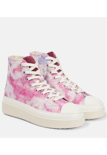 Austin printed high-top sneakers