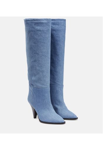 Ririo denim knee-high boots