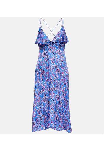 Paysa printed silk-blend midi dress