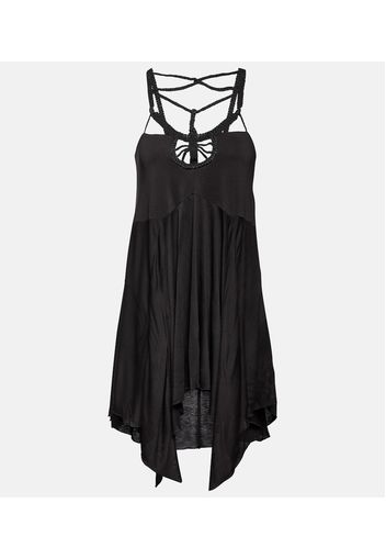 Diana macramÃ© jersey minidress