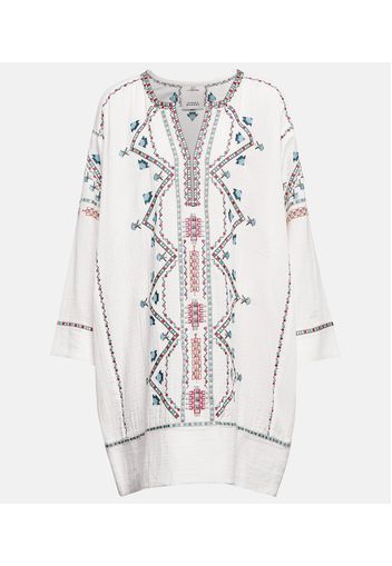 Chemsi embroidered cotton minidress