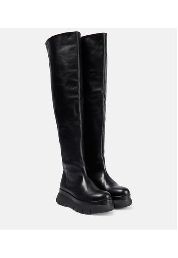 Malyx leather over-the-knee boots