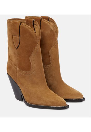 Leyane suede cowboy boots