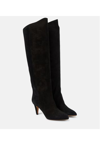 Lispa suede knee-high boots