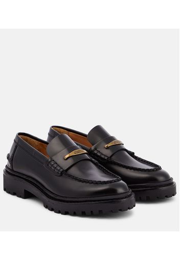 Frezza leather penny loafers