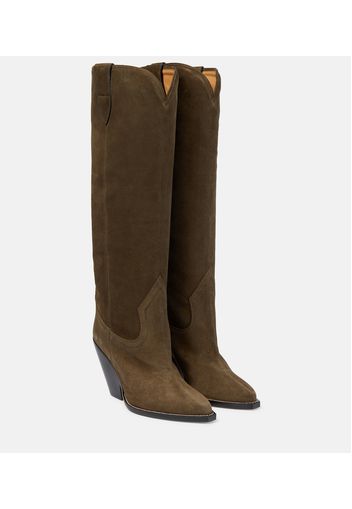 Suede over-the-knee boots