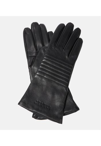 Breezy leather gloves