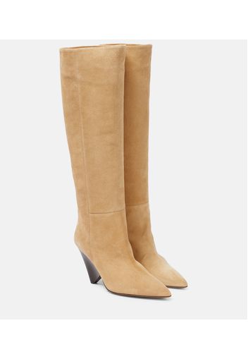 Lakita mid-calf leather boots