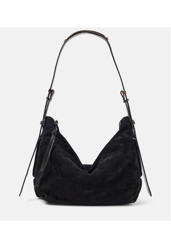 Leyden Medium suede shoulder bag