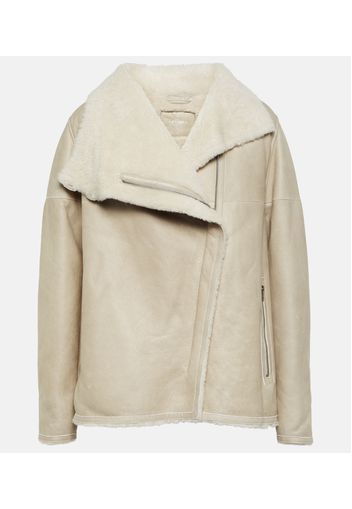 Abeliki shearling-lined suede jacket