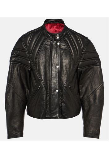 Chady leather biker jacket