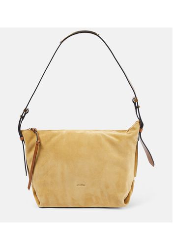 Leyden suede shoulder bag