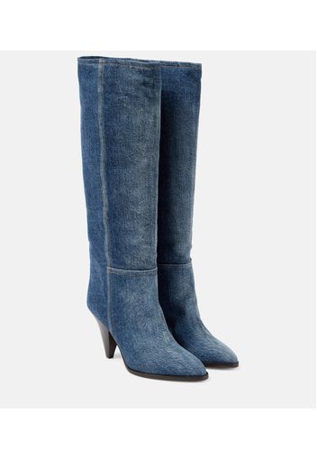 Ririo denim knee-high boots