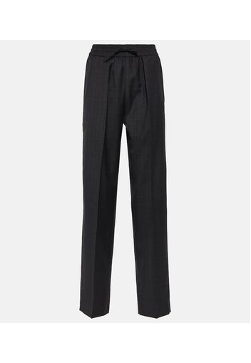 Liska virgin wool wide-leg pants