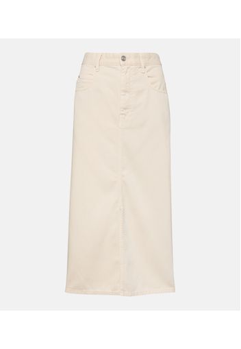 Tilauria denim midi skirt