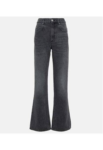 Belvira mid-rise straight jeans