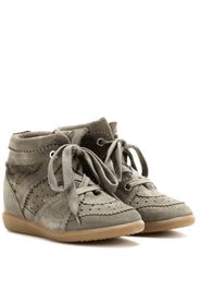 Bobby suede wedge sneakers